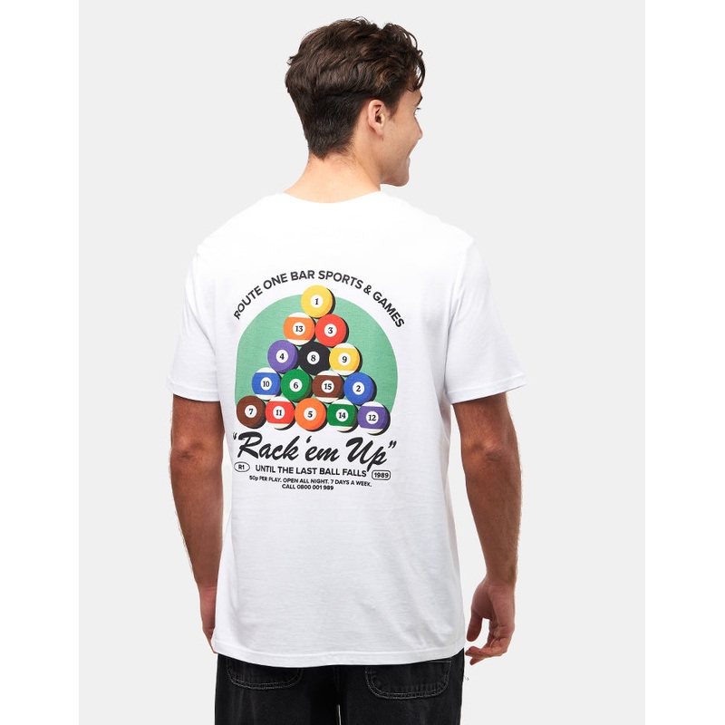 Billiards Organic T-Shirt – White