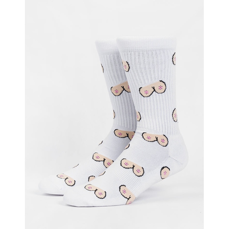 The Twins Crew Socks – White|One Size