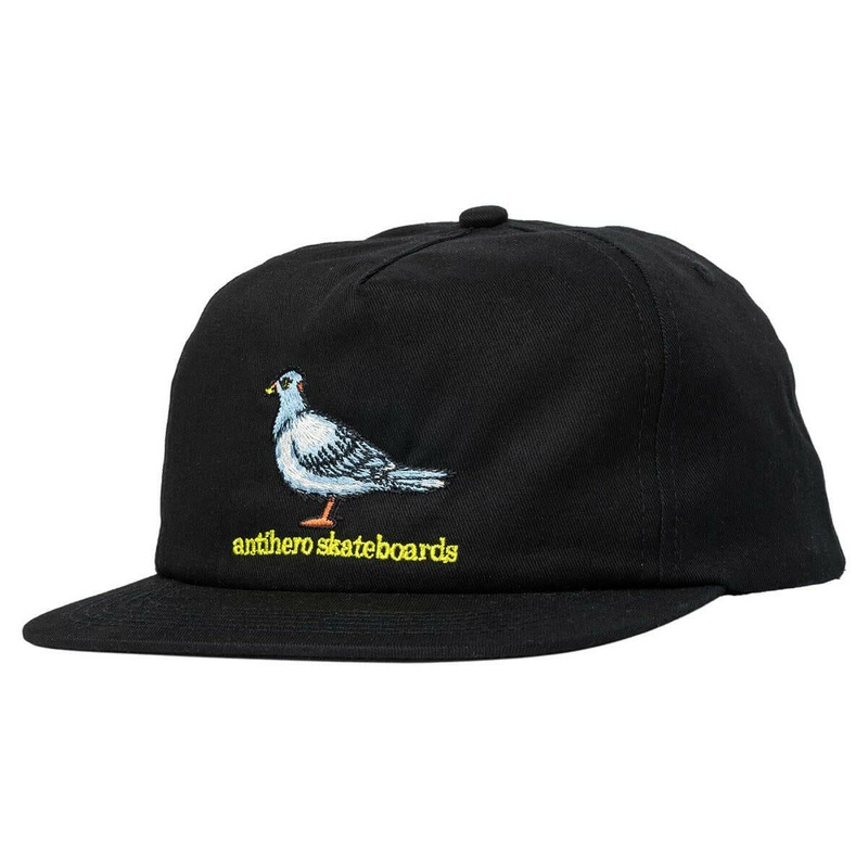 Anti Hero – Lil Pigeon Snapback Black/Yellow
