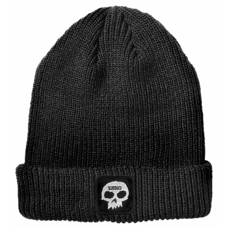 Zero – Skull Patch Beanie Black