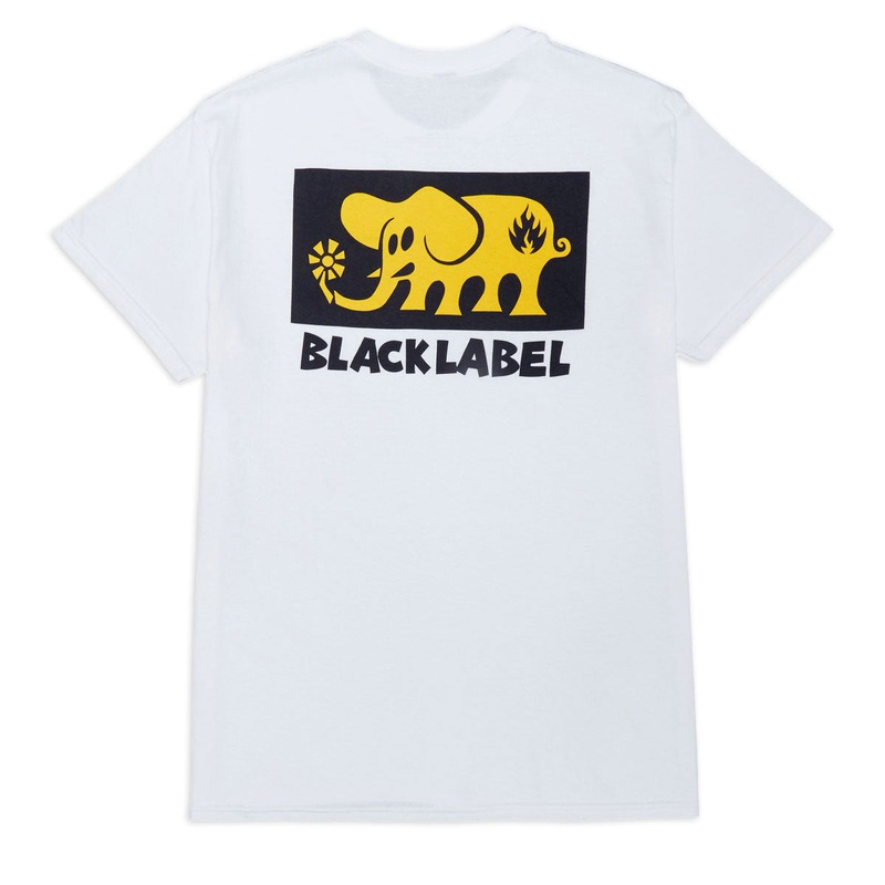 Black Label Elephant Block T-Shirt – White
 CCS
