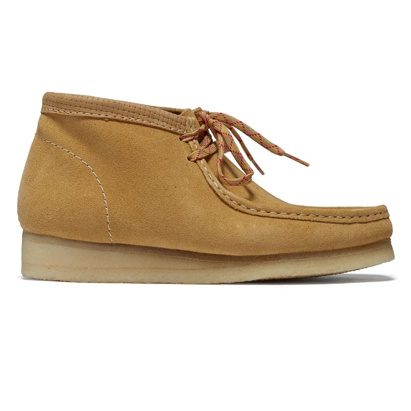 Clarks Wallabee Boots – Golden Tan Suede
 CCS