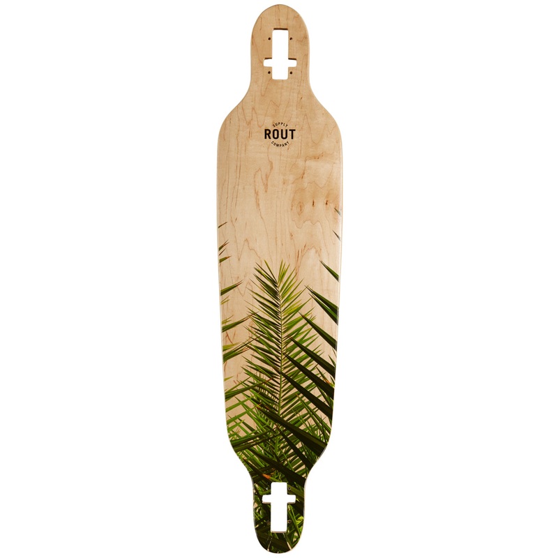 Rout Palms Drop-Thru Longboard Deck
 CCS