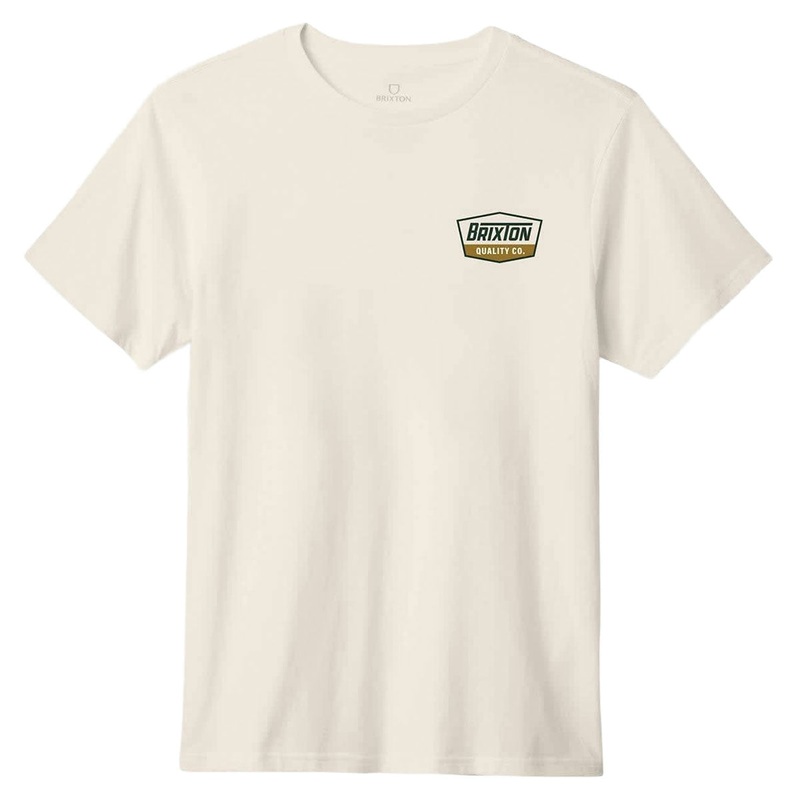 Brixton Regal T-Shirt – Cream/Dark Green/Metal Bronze
 CCS
