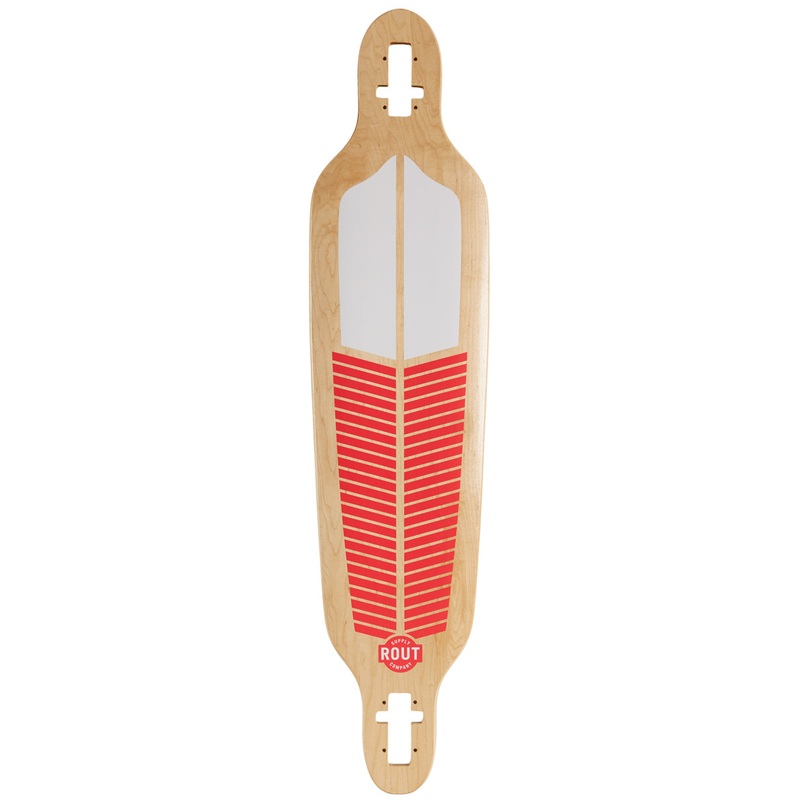 Rout Plume Drop-Thru Longboard Deck
 CCS