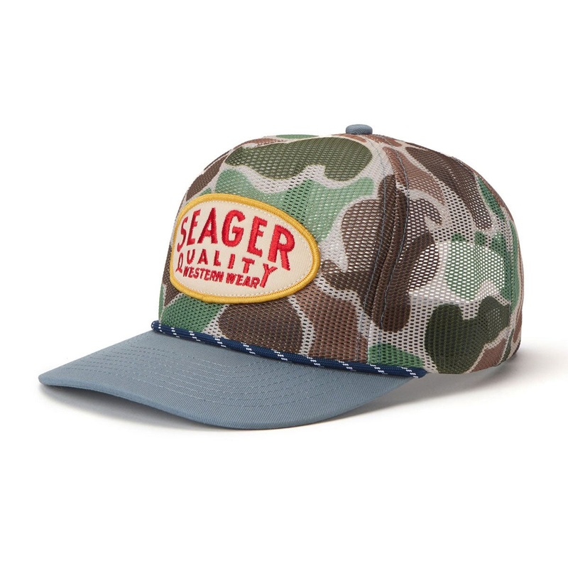 Seager Old Town All Mesh Snapback Hat – Duck Camo
 CCS