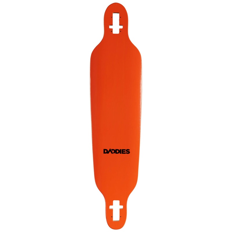 Daddies Logo Drop-Thru Longboard Deck – Orange
 CCS