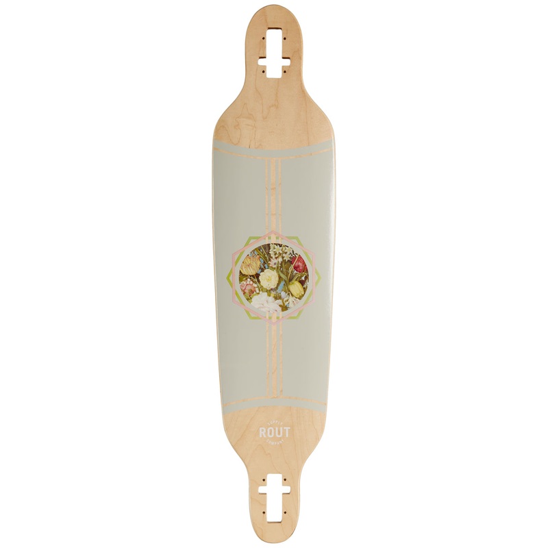 Rout Floral Drop-Thru Longboard Deck
 CCS