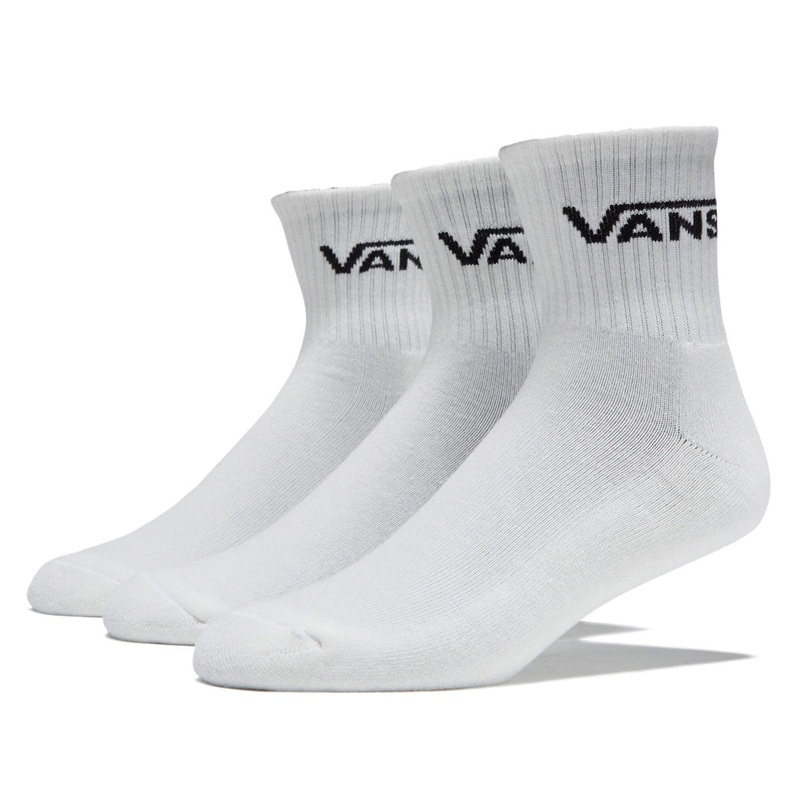 Vans Classic Half Crew 3 Pack Of Socks – White
 CCS
