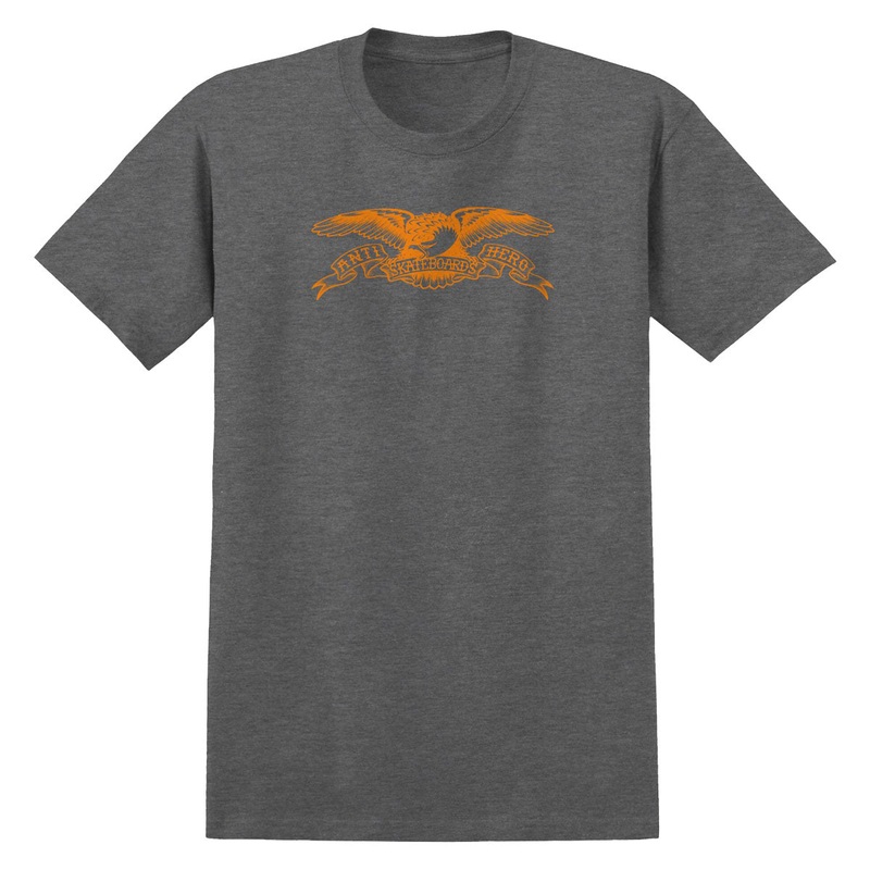 Anti-Hero Basic Eagle T-Shirt – Heather Charcoal/Orange
 CCS