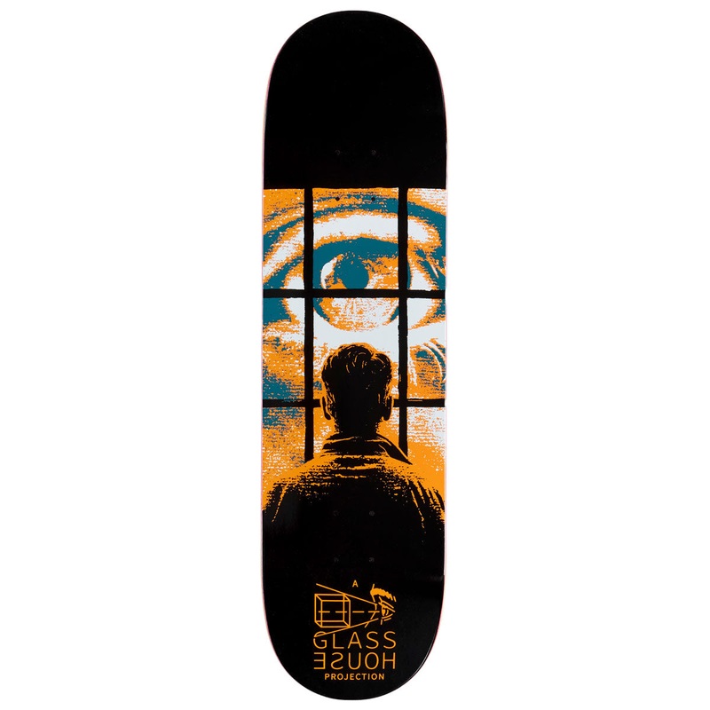 Glass House Eye Witness Skateboard Deck – Black/Orange – 8.50
 CCS