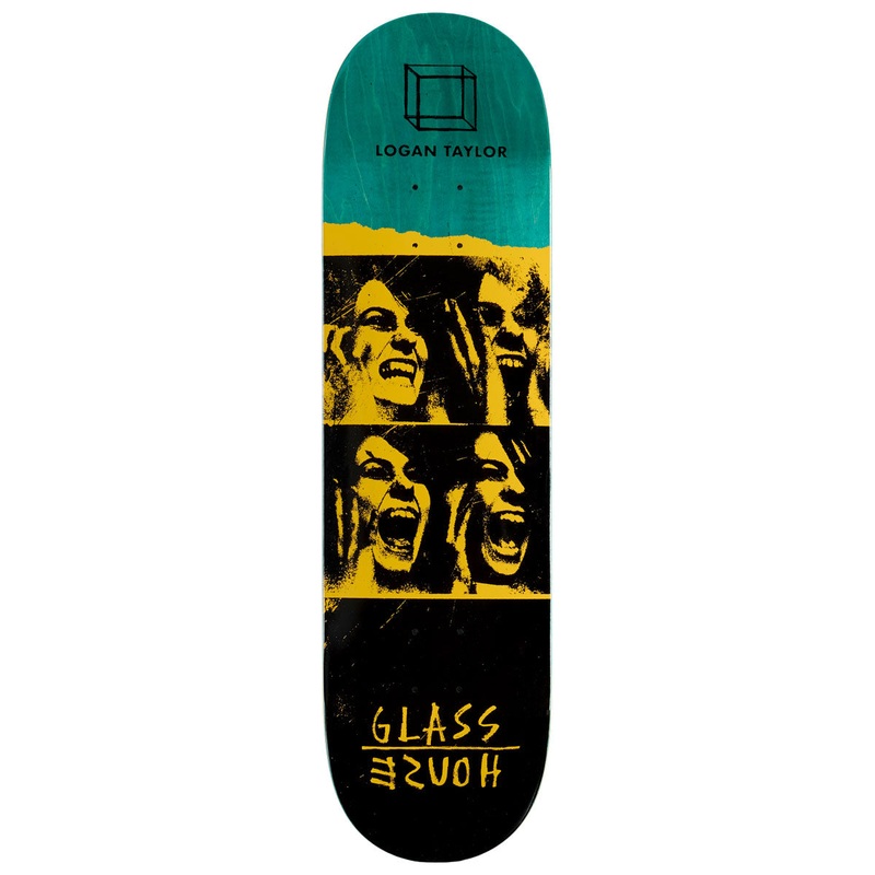 Glass House Taylor Possessed Skateboard Deck – Yellow – 8.375
 CCS