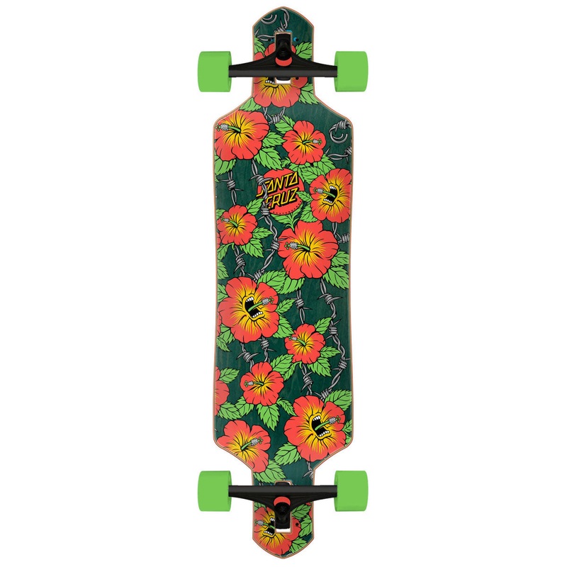 Santa Cruz Screaming Hibiscus 36 Drop-Thru Pre-Built Longboard Comple
 CCS