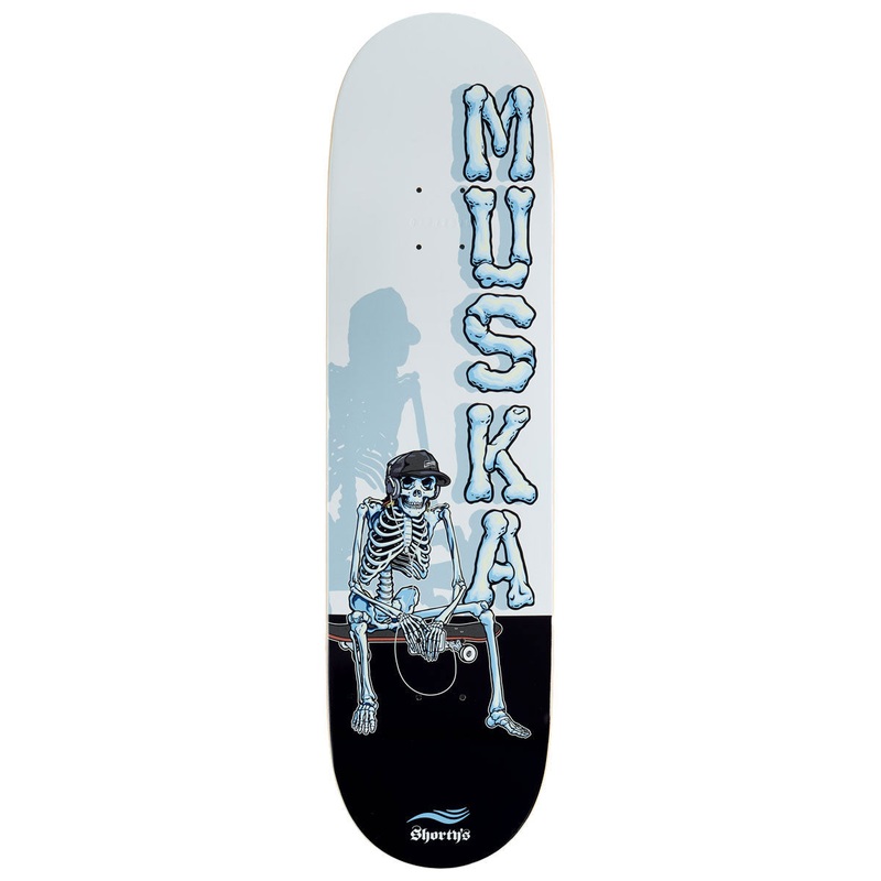 Shorty’s Muska Skeleton Skateboard Deck – Black – 8.125
 CCS