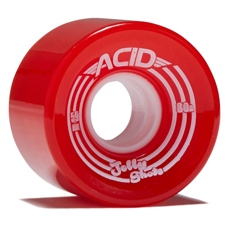Acid Jelly Shots 80a Skateboard Wheels – Red – 59mm
 CCS