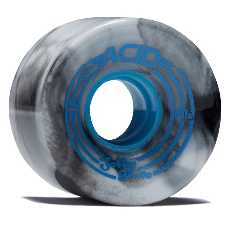 Acid Jelly Shots 80a Skateboard Wheels – Black/White Swirl – 59mm
 CCS