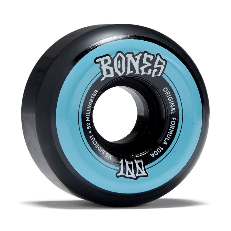 Bones 100s Sidecuts 100a V5 Sidecut Skateboard Wheels – Black – 52mm
 CCS