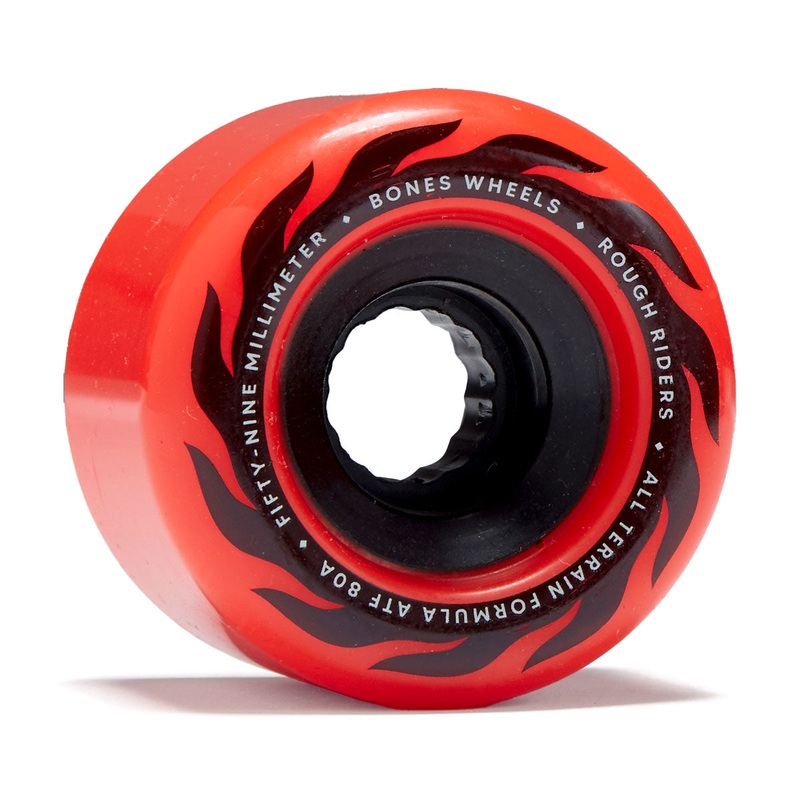 Bones ATF Rough Riders Eternal Flame 80a Skateboard Wheels – Red – 59m
 CCS