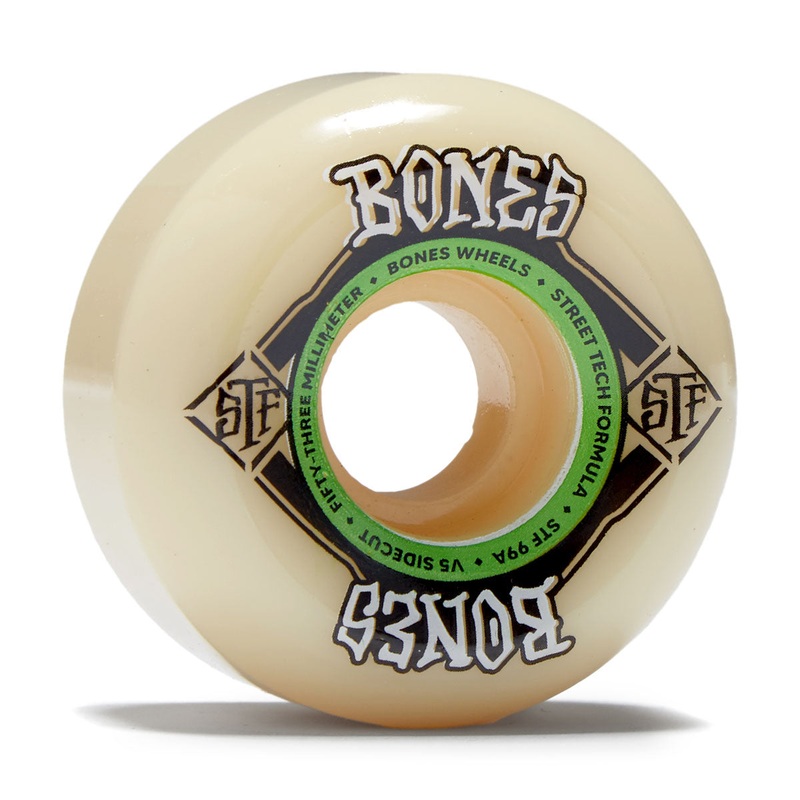 Bones STF Sidecuts 99a V5 Sidecut Skateboard Wheels – 53mm
 CCS
