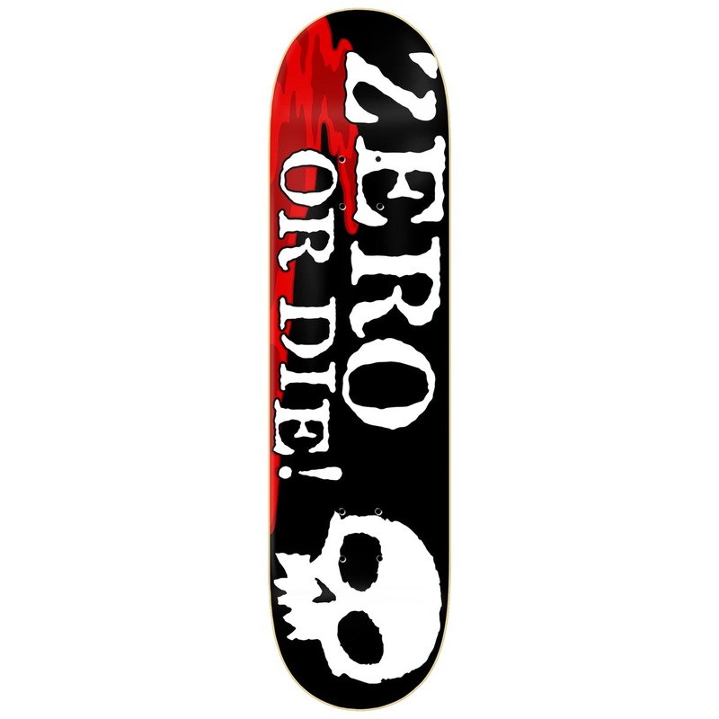 Zero Zero Or Die Skateboard Deck – 8.25
 CCS