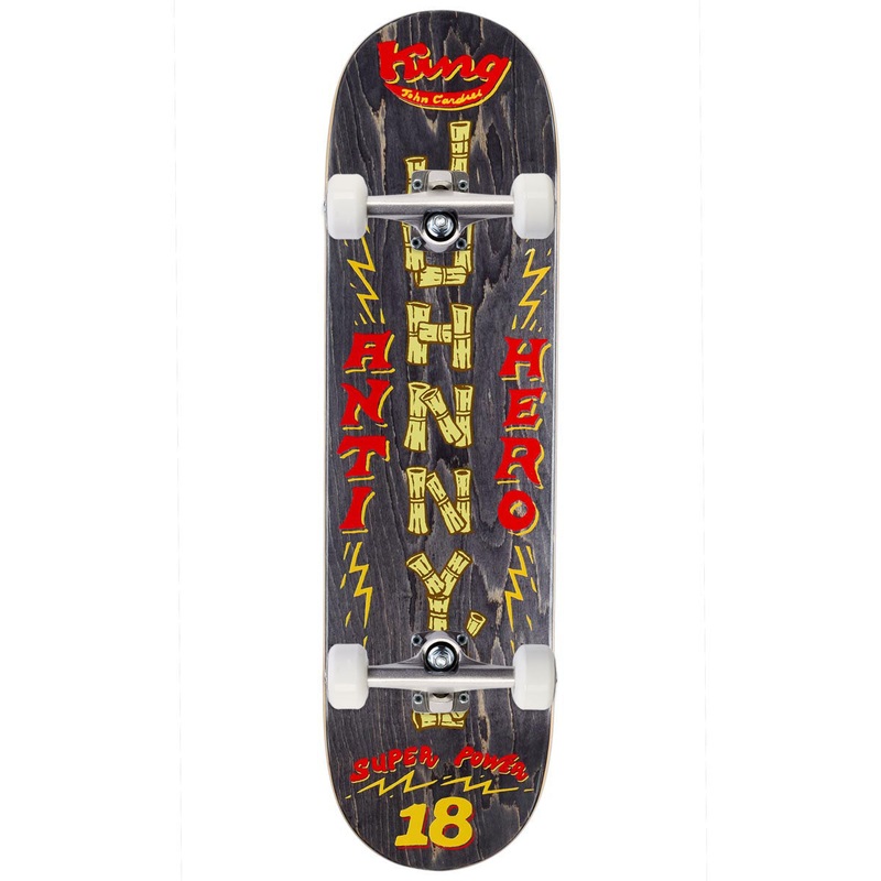 Anti-Hero Cardiel Superpowered Skateboard Complete – Black – 8.50
 CCS