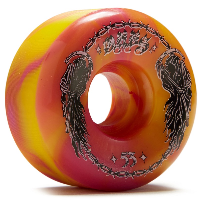 Welcome Orbs Specters ’23 Conical 99A Skateboard Wheels – Pink/Yellow 
 CCS