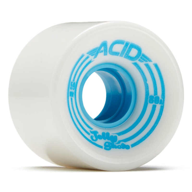 Acid Jelly Shots 80a Skateboard Wheels – White – 59mm
 CCS