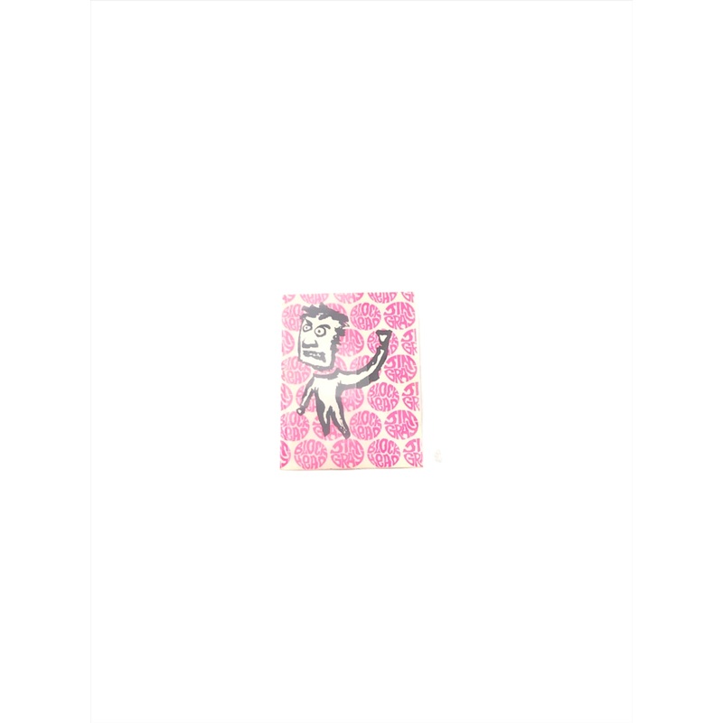 Blockhead Skateboards Jim Gray Clear Pink Black 4 x 3 Sticker