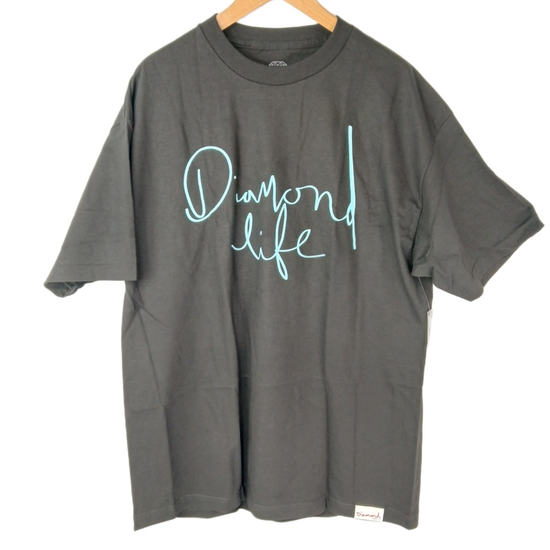Diamond Life Script Black Size XL S/s Shirt