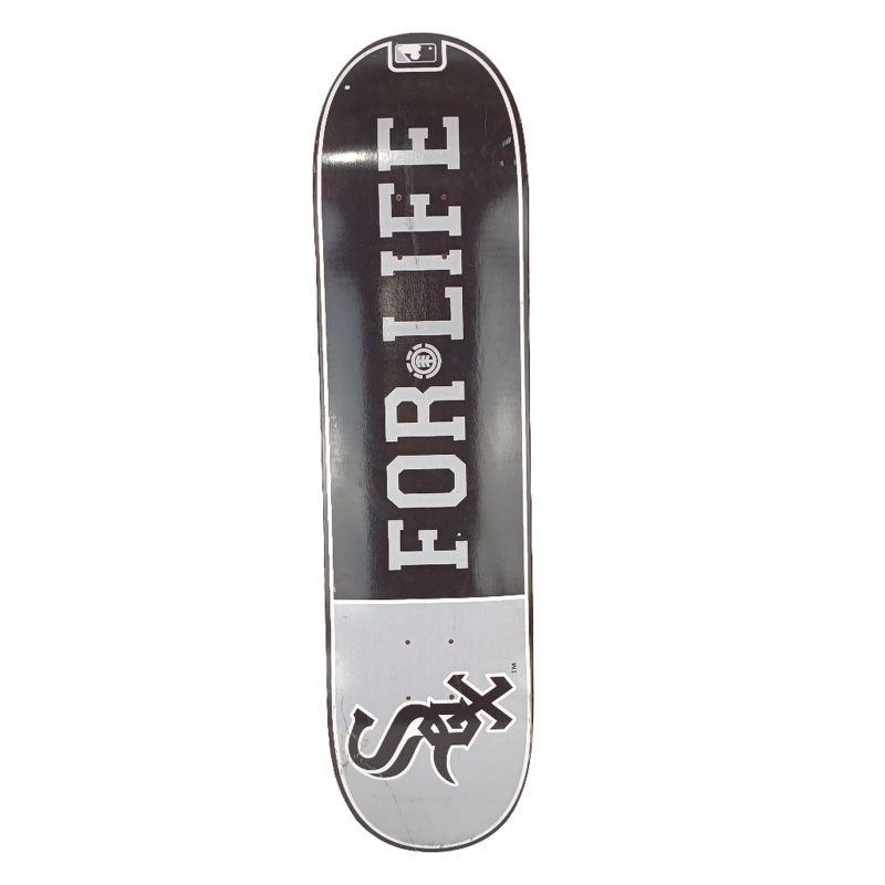 Element X MLBP Chicago White Sox For Life Black White Gray Size 8.0 Vintage NOS Deck