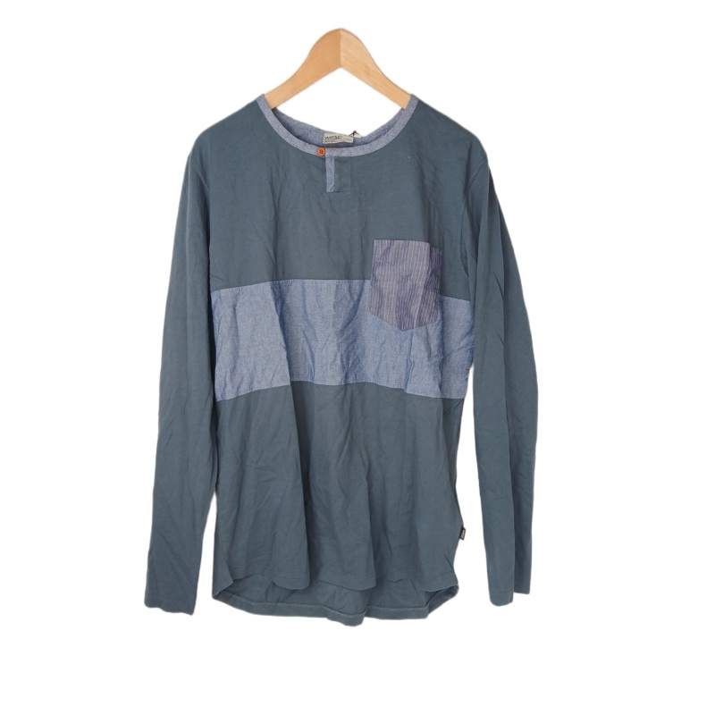 Wesc Evan Midnight Blue Size L L/s Shirt