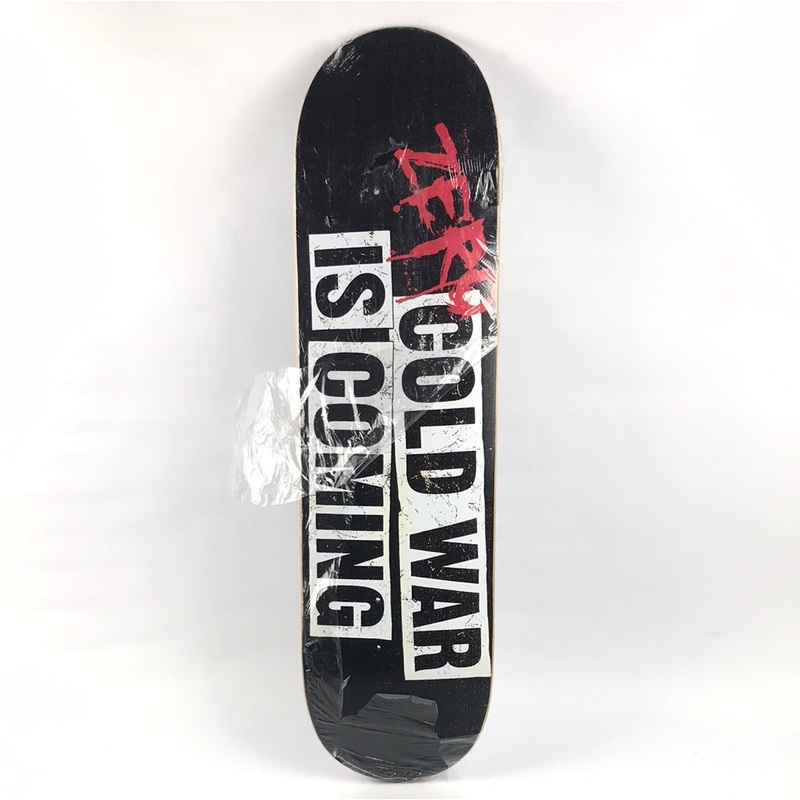 Zero Cold War Is Coming Black/White 8.375 Skateboard Deck