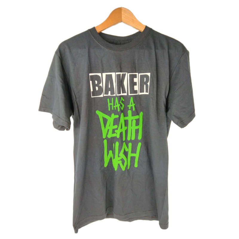 Baker Baker Has A Deathwish Tour Shirt 2008 Black Green White Size M S/s Vintage Shirt