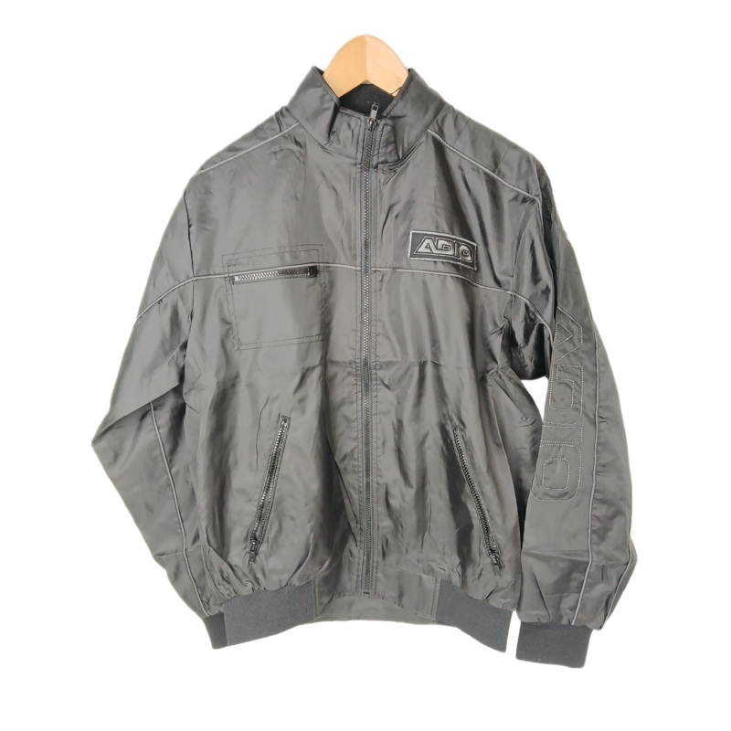 Adio Moto Jacket Black Size M L/s Vintage Windbreaker