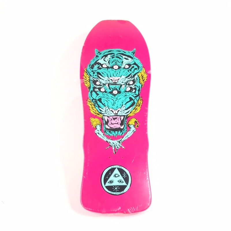 Welcome Multi-Eyed Tigers Pink 10 Skateboard Deck