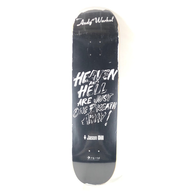 Alien Workshop Jason Dill Andy Warhol Heaven And Hell Black White 8.25 Skateboard Deck