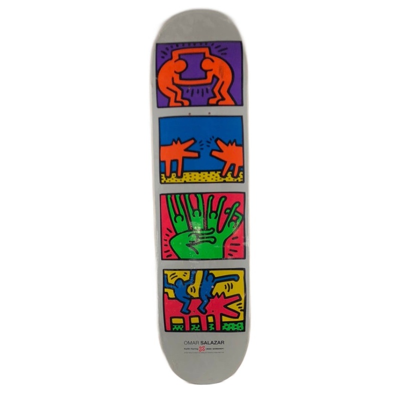 Alien Workshop Omar Salazar Keith Haring X Alien Workshop White Black Pink Size 8.25 Skateboard Deck