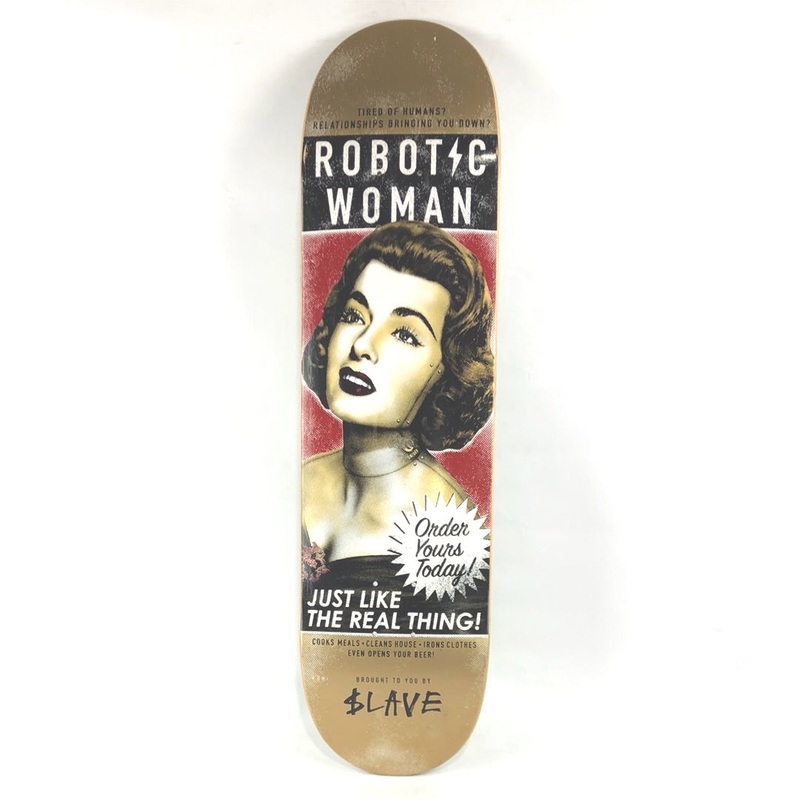 $lave Robotic Woman Multi Color Size 8.0 Vintage NOS Deck