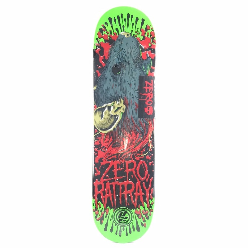 Zero John Rattray Beheaded Rat Multi 8.25” Skateboard Deck