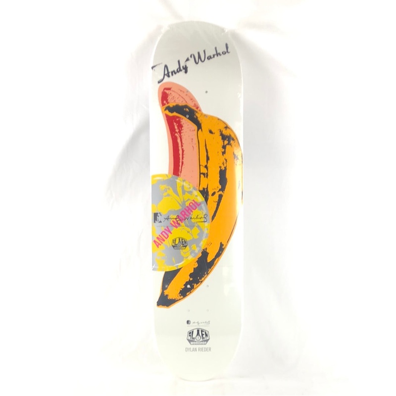 Alien Workshop Dylan Rieder Andy Warhol Bananas White Size 8 Skateboard Deck