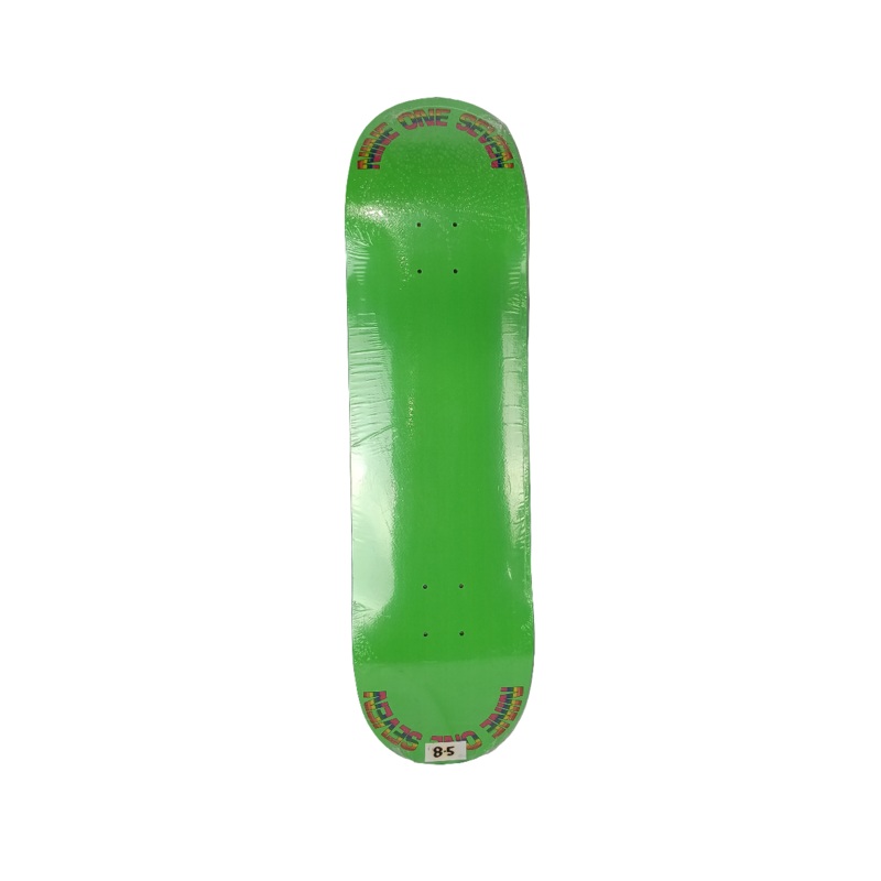 917 Nine One Seven Team Graphic Green Rainbow Slick Bottom Size 8.5 Skateboard Deck