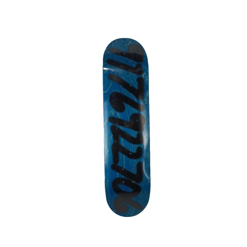 917 Nine One Seven Alex Olson Phone Number Spray Paint Blue Woodgrain Black Size 8.0 Vintage NOS Deck