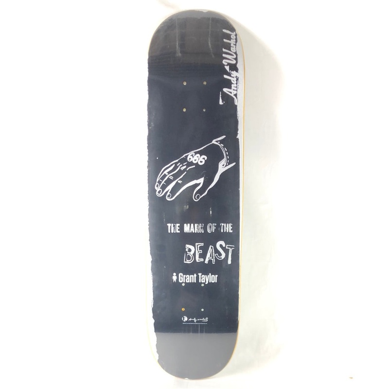 Alien Workshop Grant Taylor Andy Warhol Mark Of The Beast 8.25 Skateboard Deck 2010