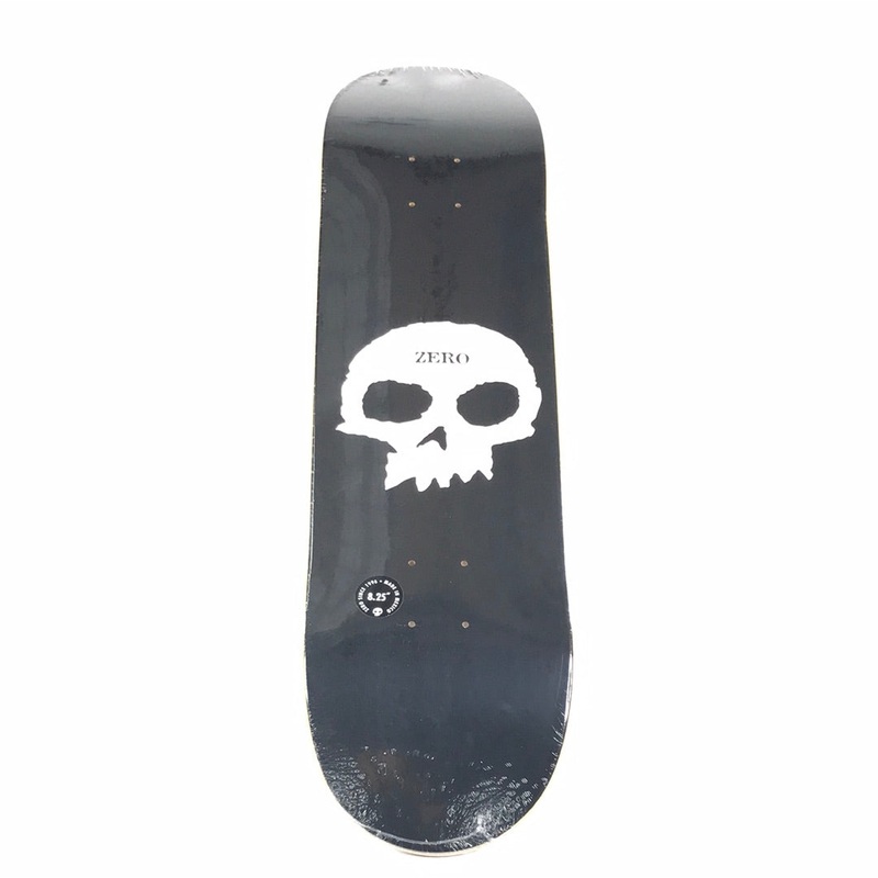 Zero Team Cassic Skull Black 8.25 Skateboard deck