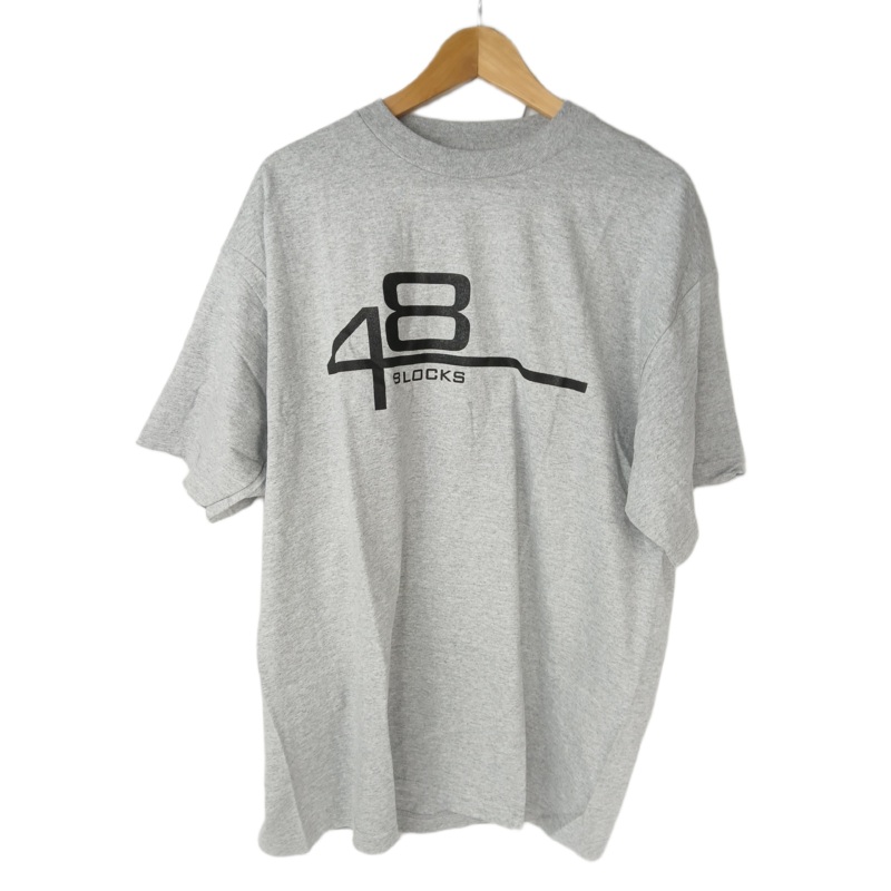 48 Blocks Logo Shirt Grey Black Size XL S/s Shirt