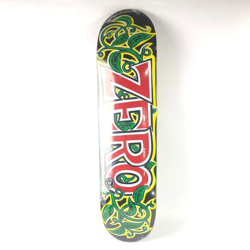 Zero OG Logo With Vines Black/Red/Yellow/Green 8 Skateboard Deck