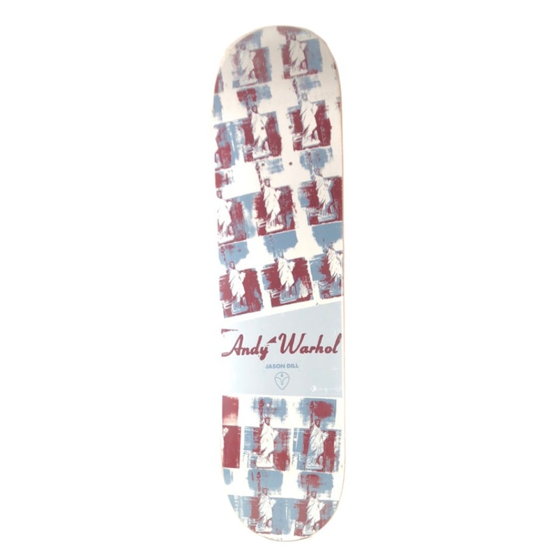 Alien Workshop Jason Dill Andy Warhol Red Blue White 7.75 Skateboard Deck