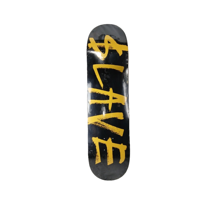 $lave Team Logo Black Yellow Size 8.25 Vintage NOS Deck