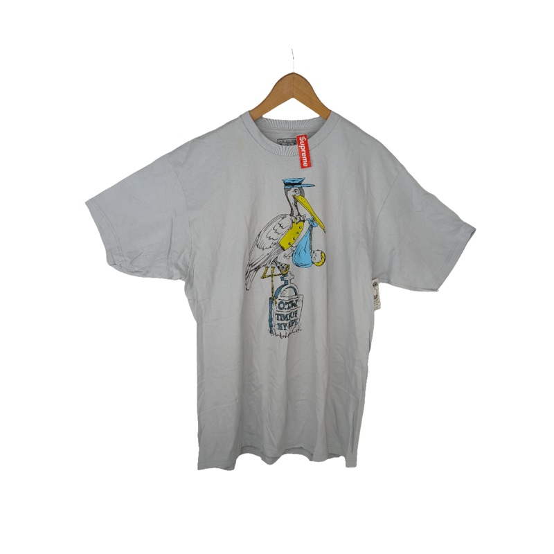 Vans X Eric Elms O.T.W. Stork Blue Grey Yellow Size XL S/s Vintage Shirt