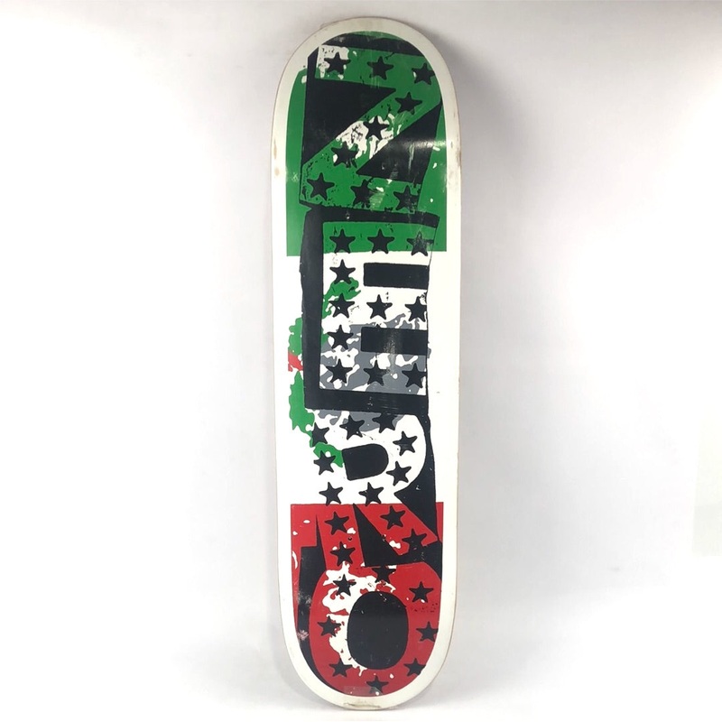 Zero Stars Green/White/Red 8.5” Skateboard Deck